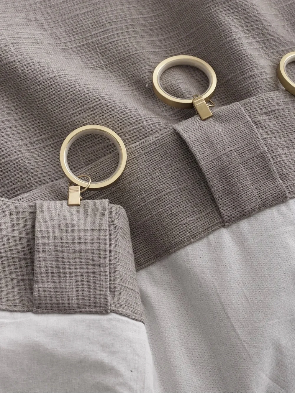 Quince Cotton Slub Curtain Panel -  Gray, 48x108